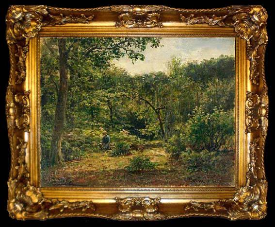framed  Hermann Eschke Landschaft auf Vilm, ta009-2